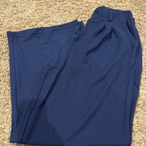 Halara Flex Waffle black/blue/brown high waist wide leg work pants size S M L
